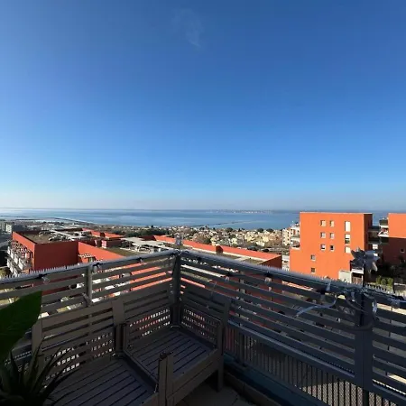 Gokotta, Splendide T3 Vue Unique, Piscine, Garage Apartment Sete